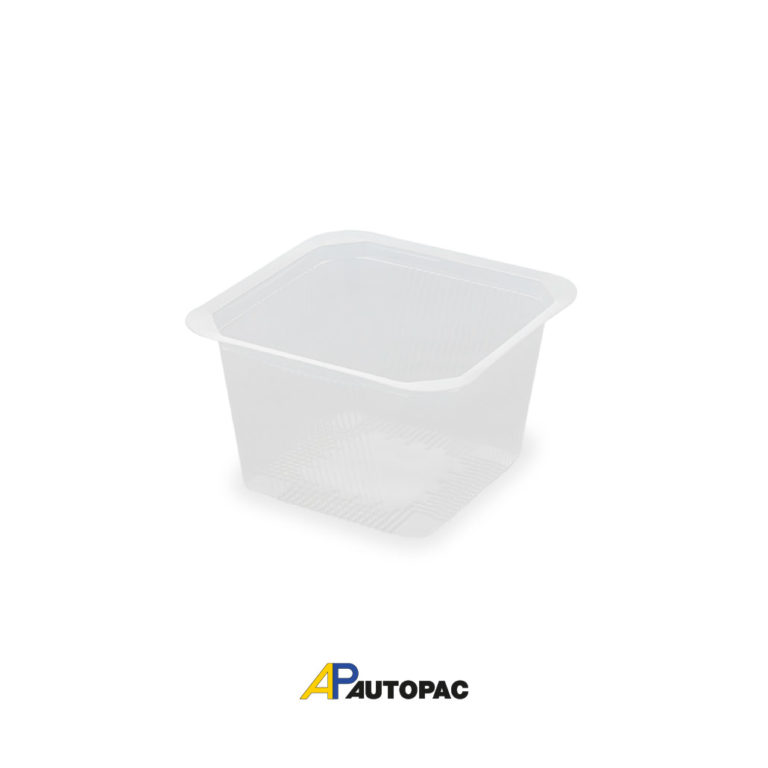 Vaschetta PP trasparente quadrata